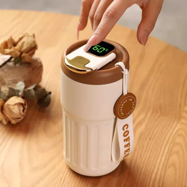 Coffee & Tea Thermos With Temperature Display